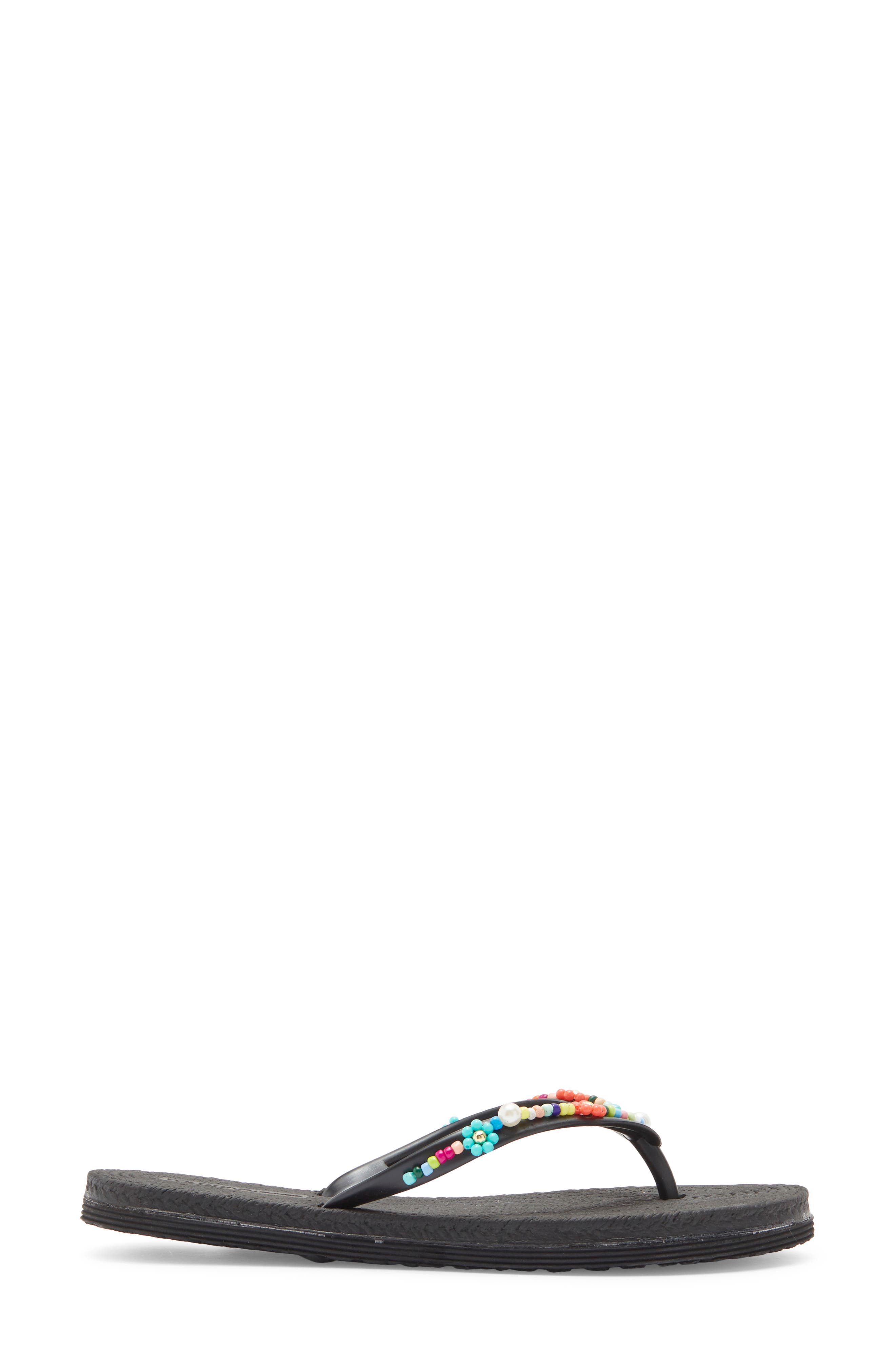 July Flip Flop, Alternate, color, BLACK