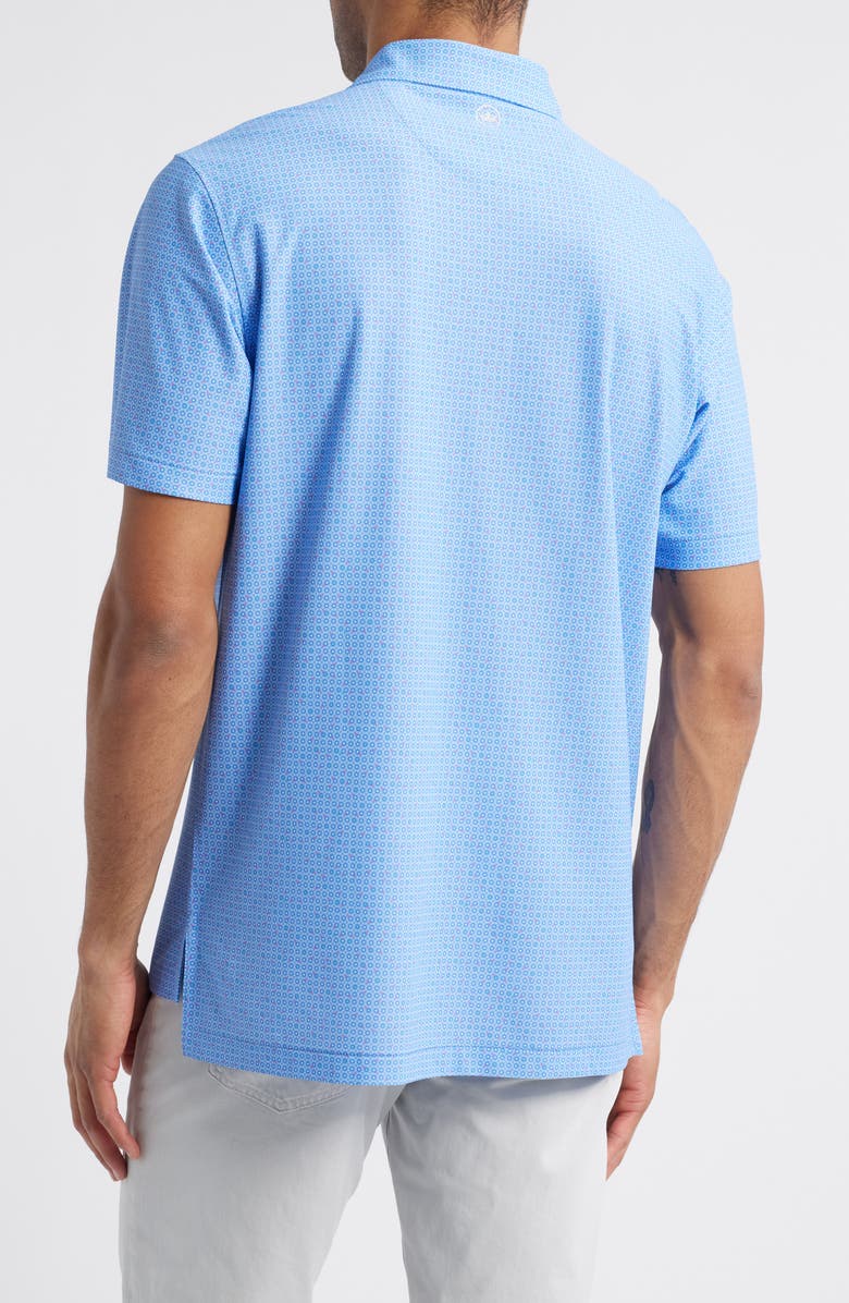 Peter Millar Casa Nova Performance Mesh Polo, Alternate, color, Blue Sea