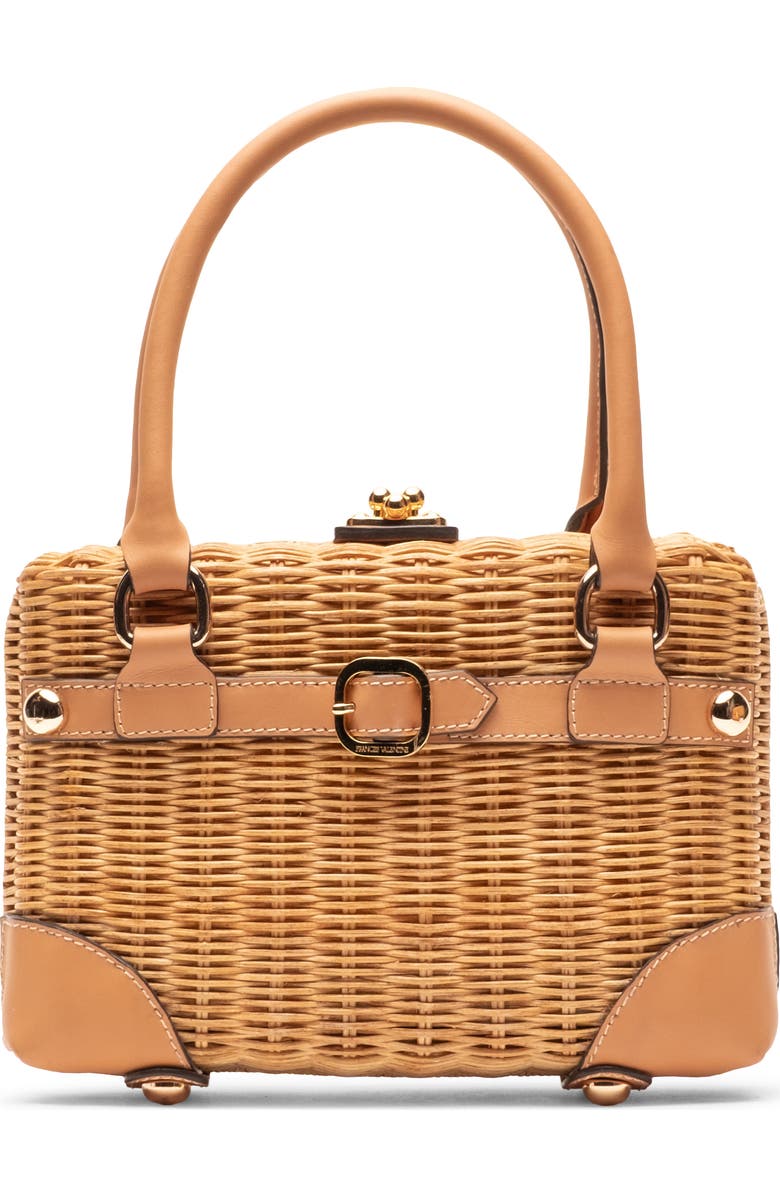 Frances Valentine Lady Basket Wicker Handheld Bag, Main, color, Toast