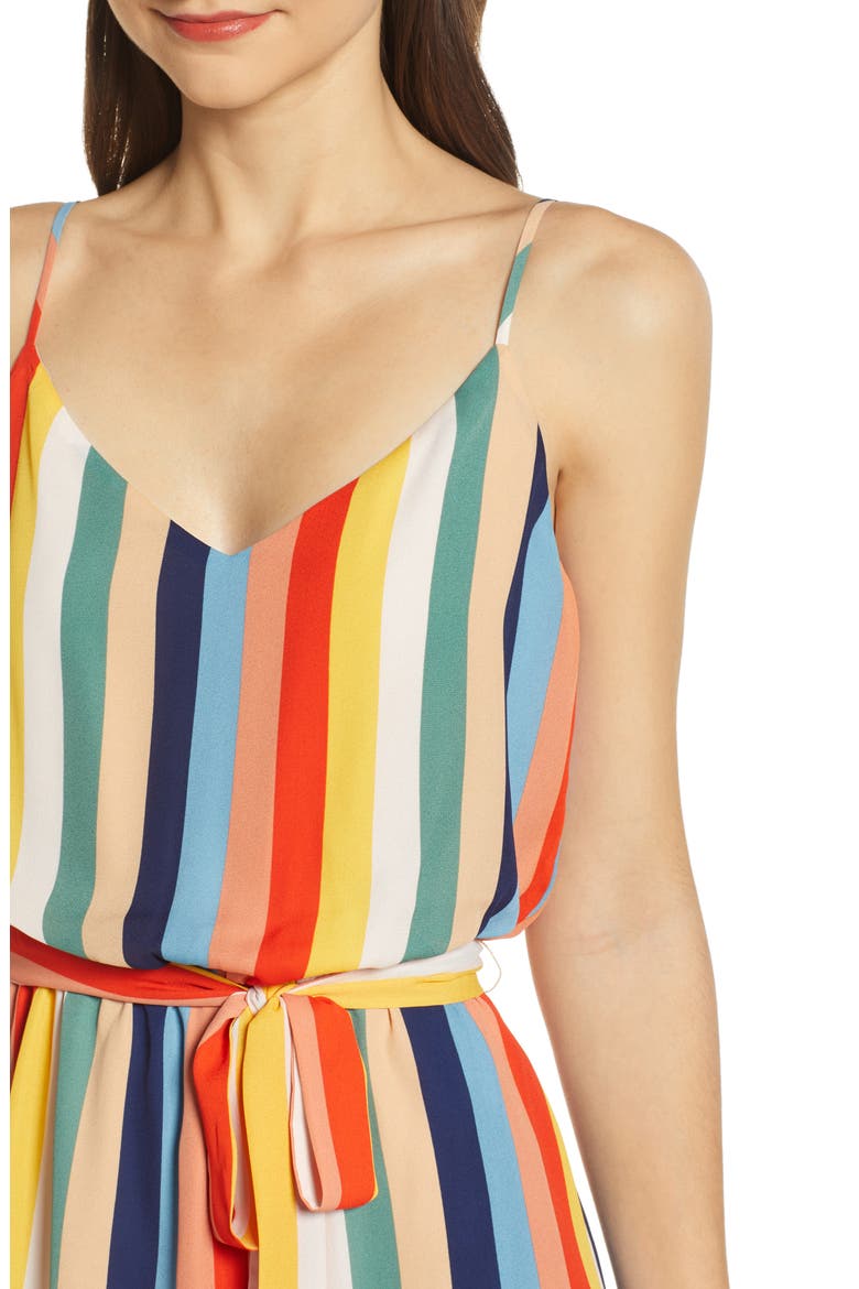 Tie Waist Sundress, Alternate, color, MULTI STIRPE