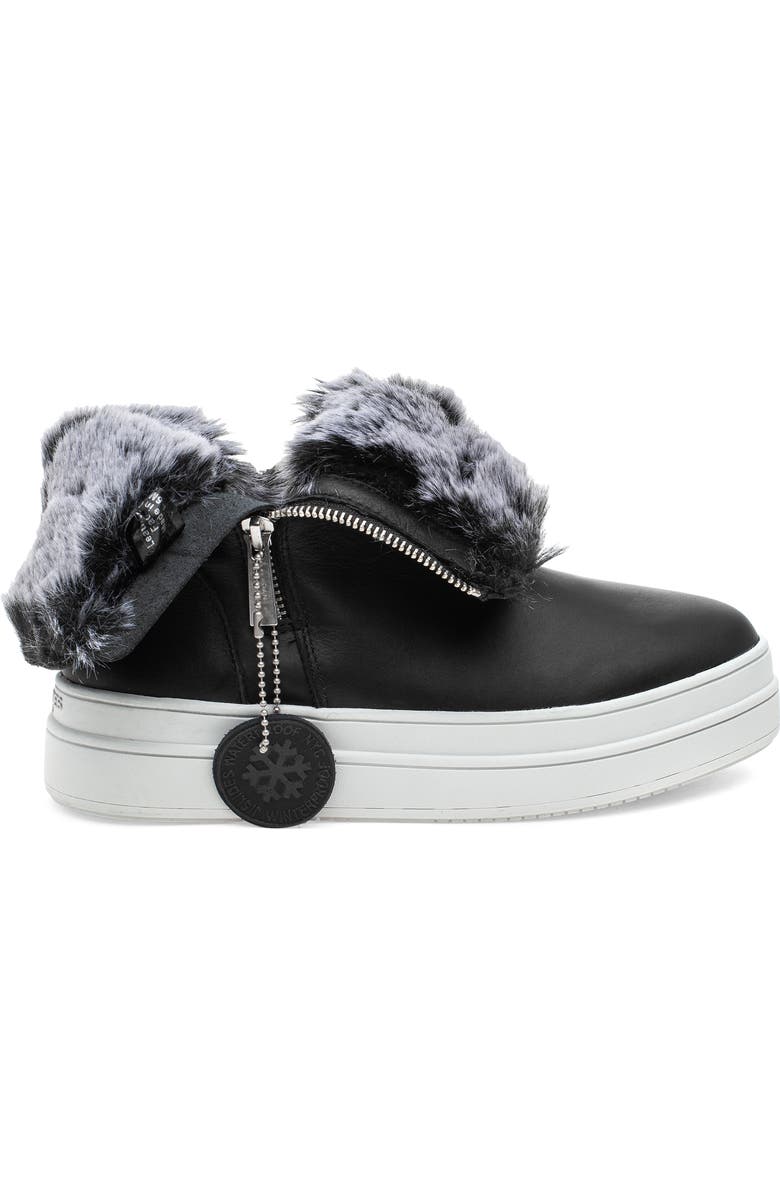 JSlides Tristan Faux Fur Platform Sneaker Bootie, Alternate, color,