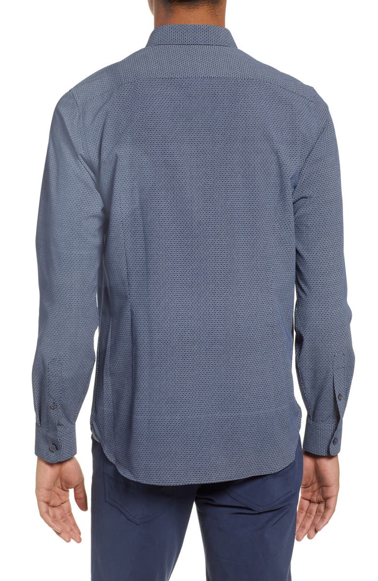 Ted Baker London Calligr Slim Fit Sport Shirt, Alternate, color, 