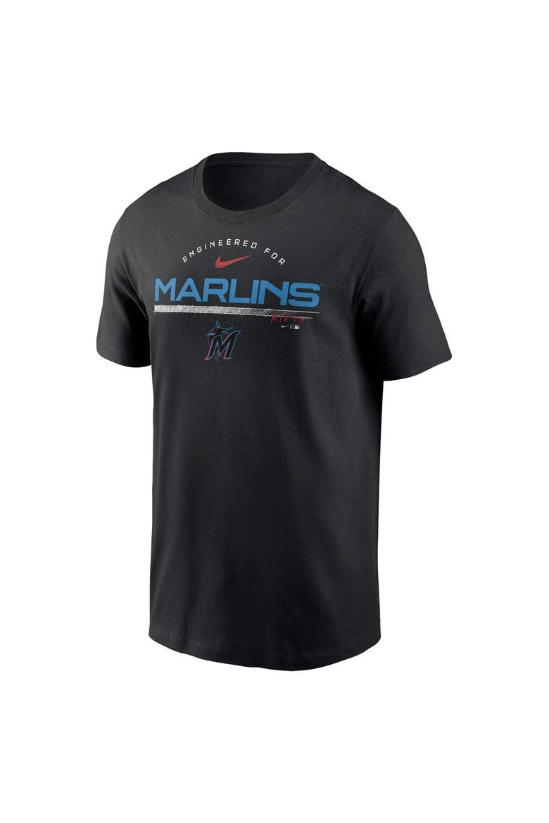 Men's Nike Black Miami Marlins Team Engineered Performance T-Shirt, Alternate, color, Black