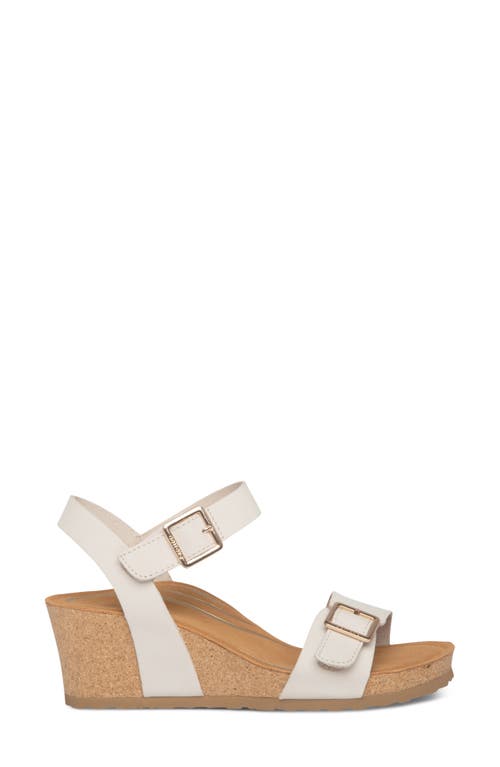 Aetrex Lexa Wedge Sandal In Neutral