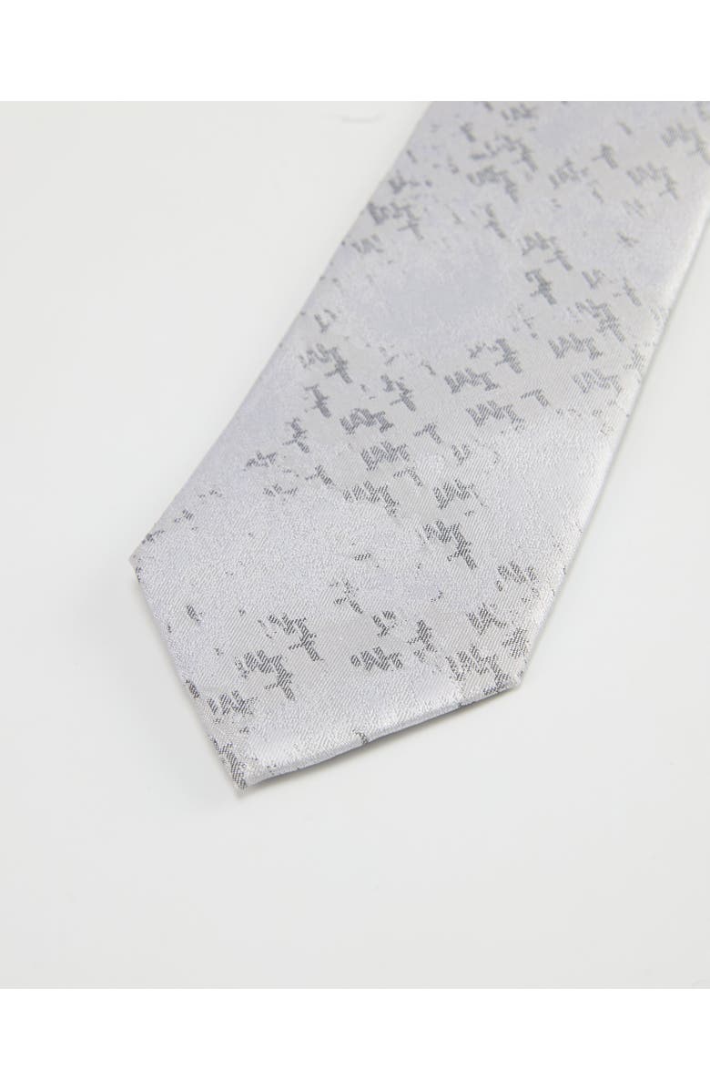 Knottery & Co Modern Glacier Silk Jacquard Tie, Alternate, color, Glacier Grey