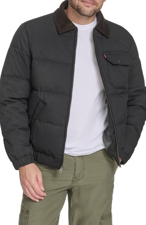 Corduroy Collar Midweight Quilted Jacket