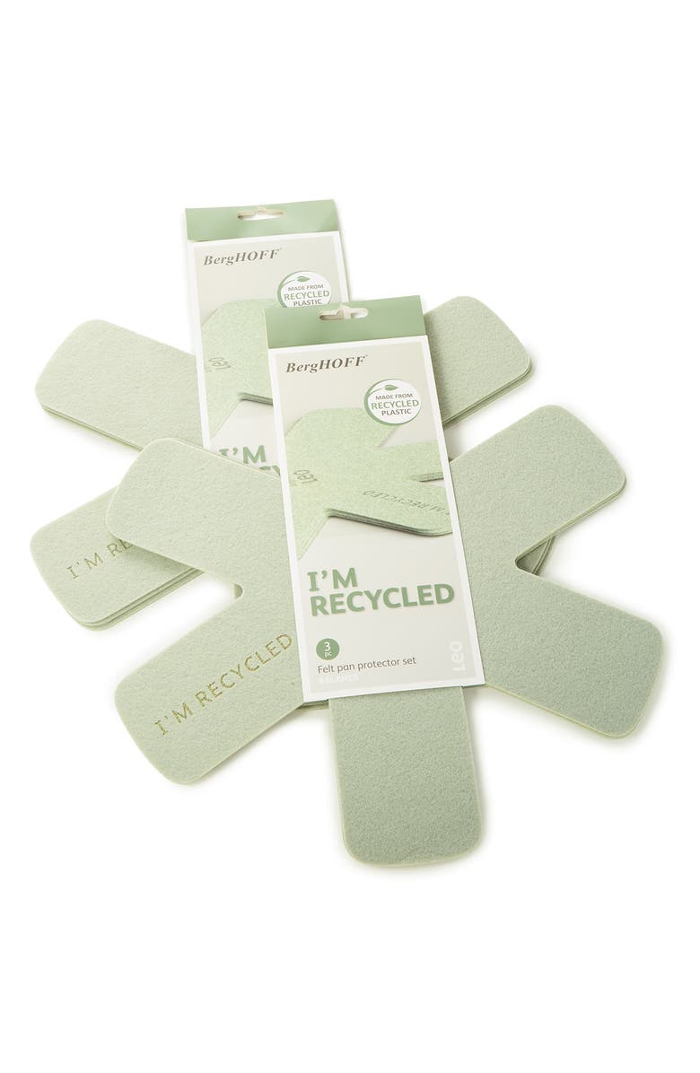 BergHOFF 6-Piece Felt Pan Liners, Alternate, color, Green