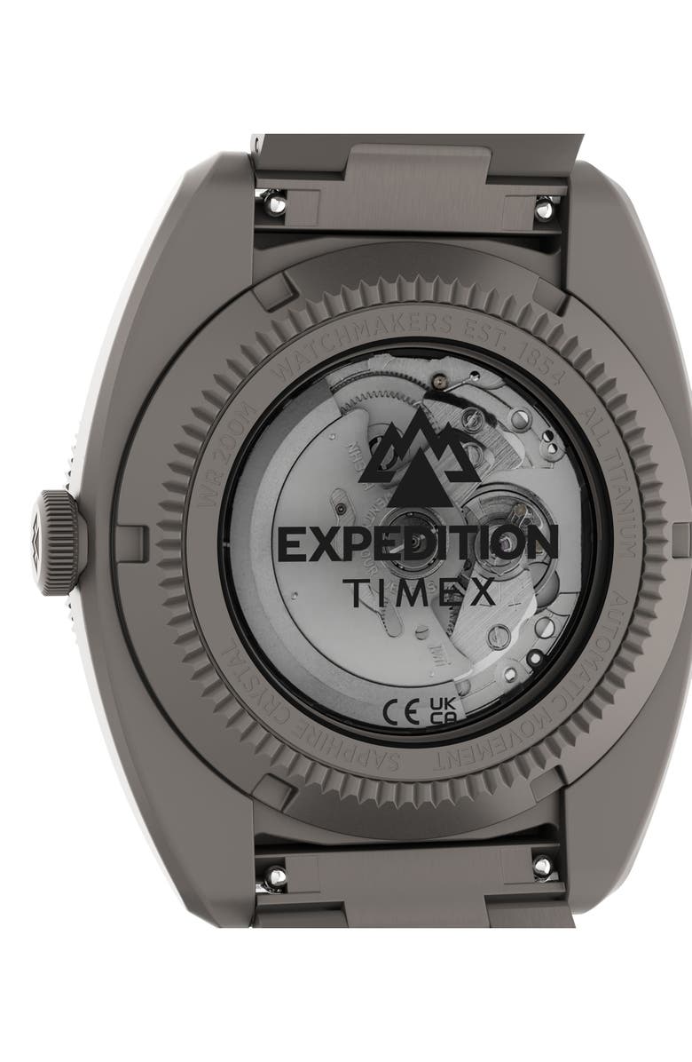Timex<sup>®</sup> Expedition Pioneer Titanium Automatic Watch, Alternate, color, Titanium