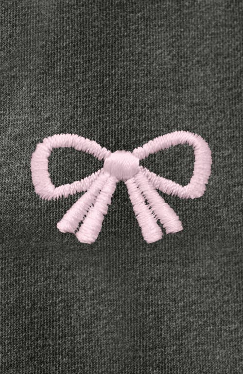 Dalix Bow Fleece Zip Hoodie In Gray