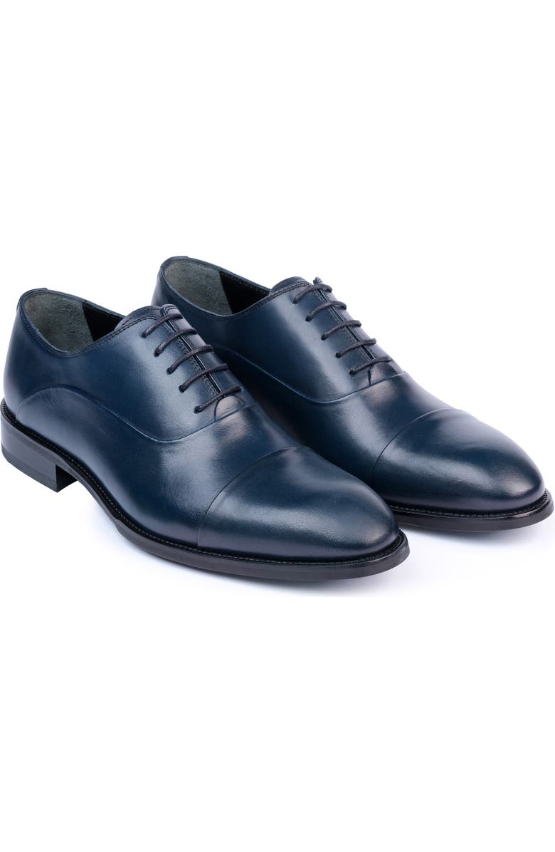 VELLAPAIS Gambo Cap Toe Oxford, Alternate, color, Navy Blue