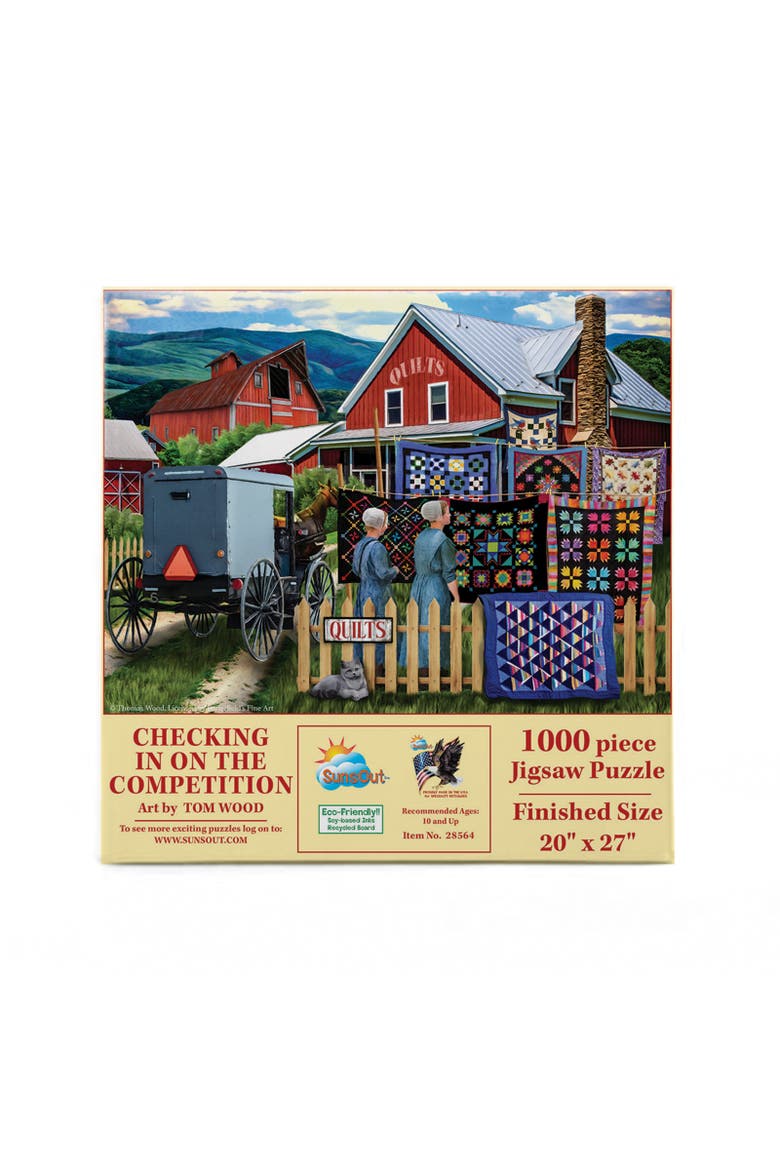 Checking in on the Competition 1000 piece Jigsaw Puzzle for Adults, Alternate, color, Multicolor