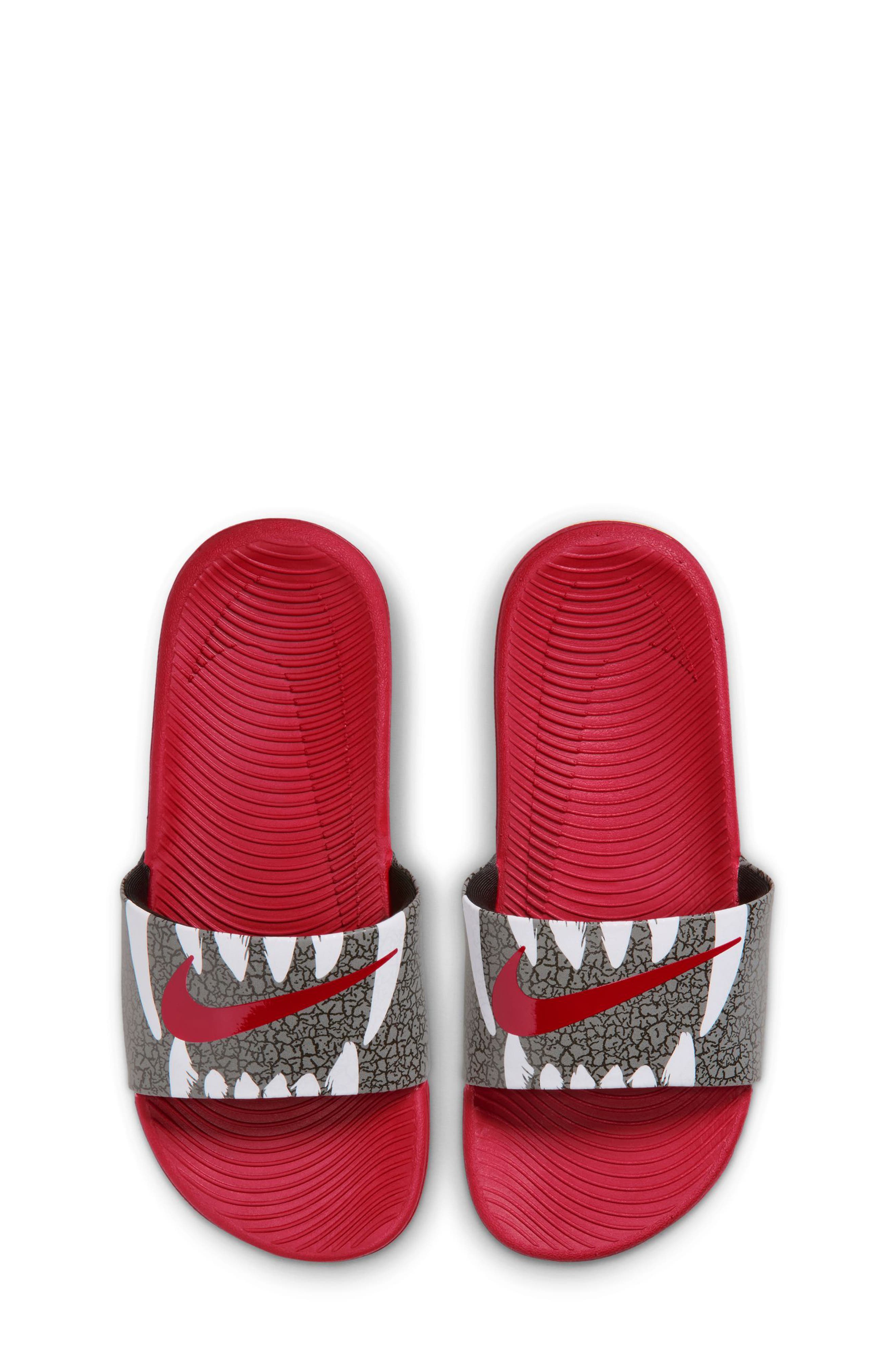 Kids' Kawa SE Slide Sandal, Alternate, color, BLACK/ RED/ PHOTON DUST/ WHITE
