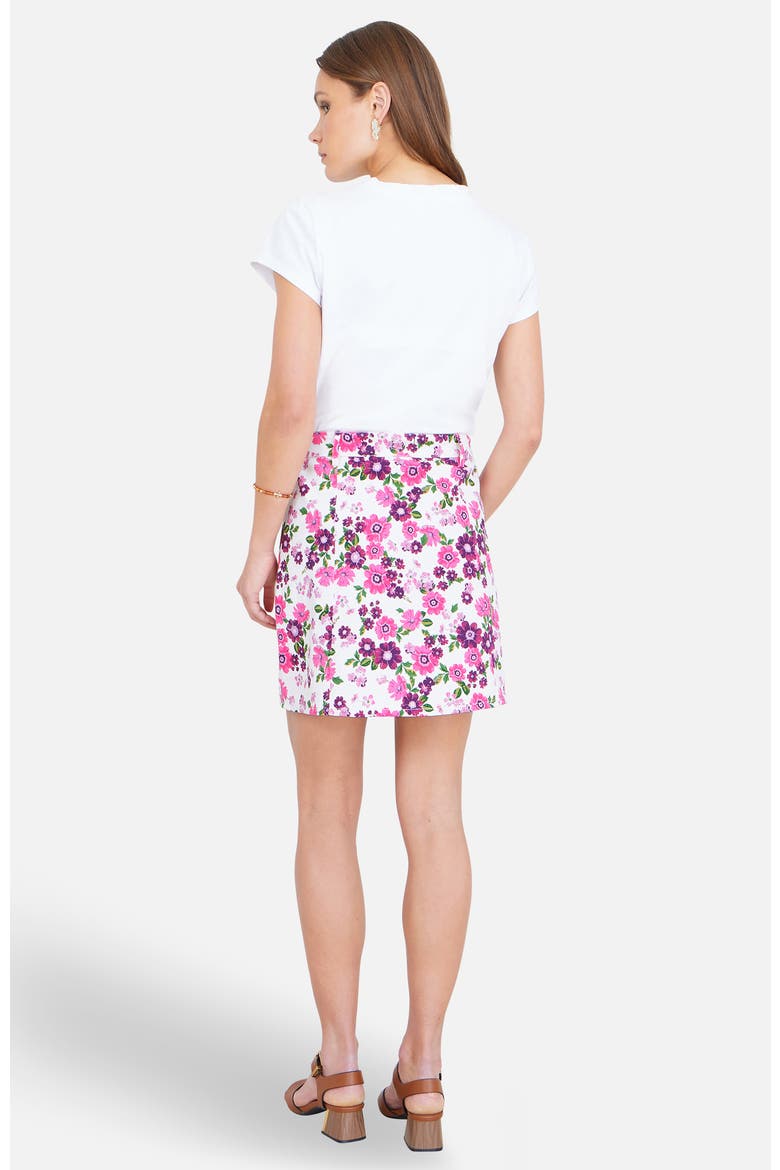 Cotton Stretch Button-Up Mini Skirt, Alternate, color, Pink