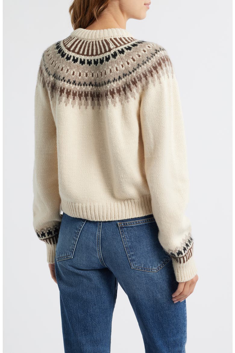 Clarke Cardigan, Alternate, color, OATMEAL OLYMPIA FAIR ISLE