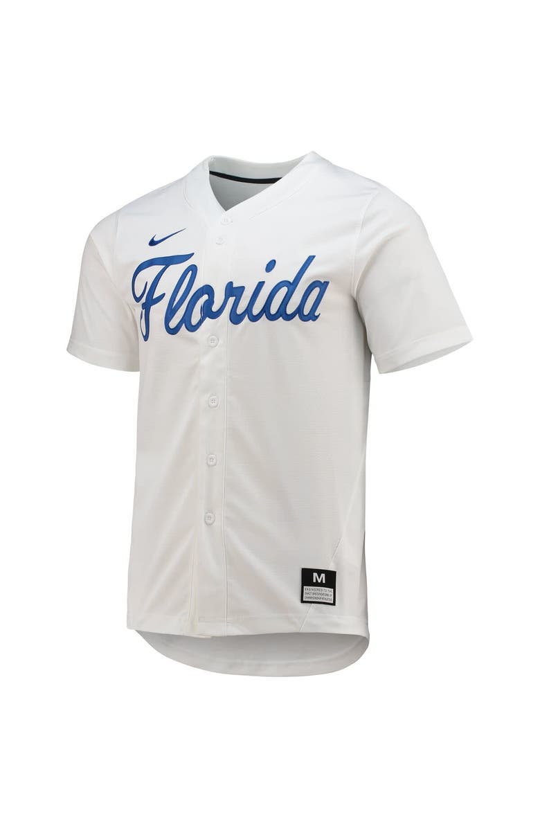 Nike Men's Nike White Florida Gators Replica Baseball Jersey, Alternate, color, White