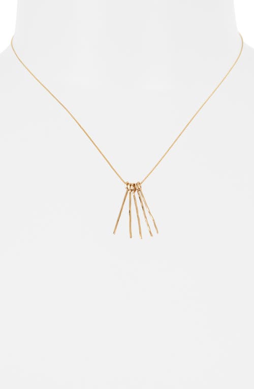 Set & Stones Fringe Necklace In Gold