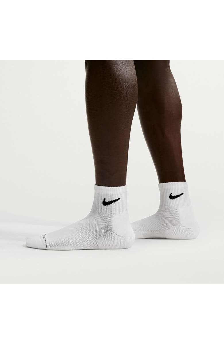 Nike Everday Elevated Assorted 6-Pack Cotton Blend Ankle Socks, Alternate, color, White
