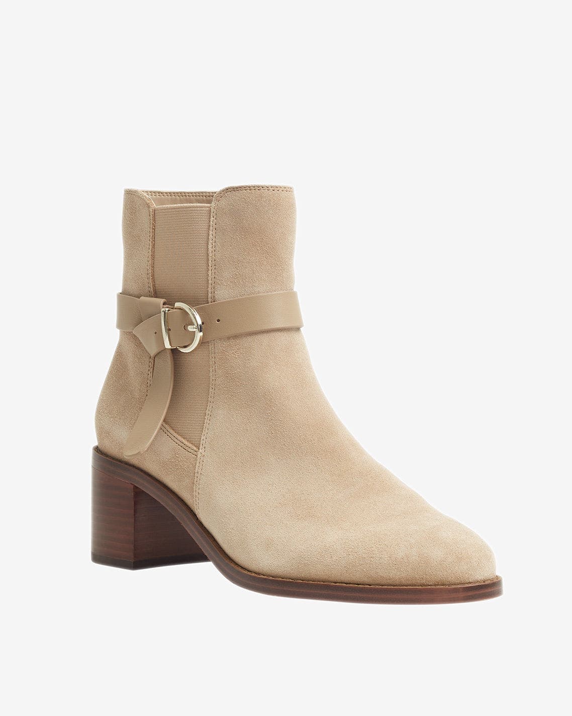 Draper James Nadia Suede Boots, Alternate, color, Taupe