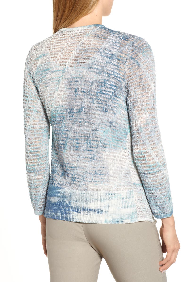 NIC+ZOE Sea Map Cardigan, Alternate, color,