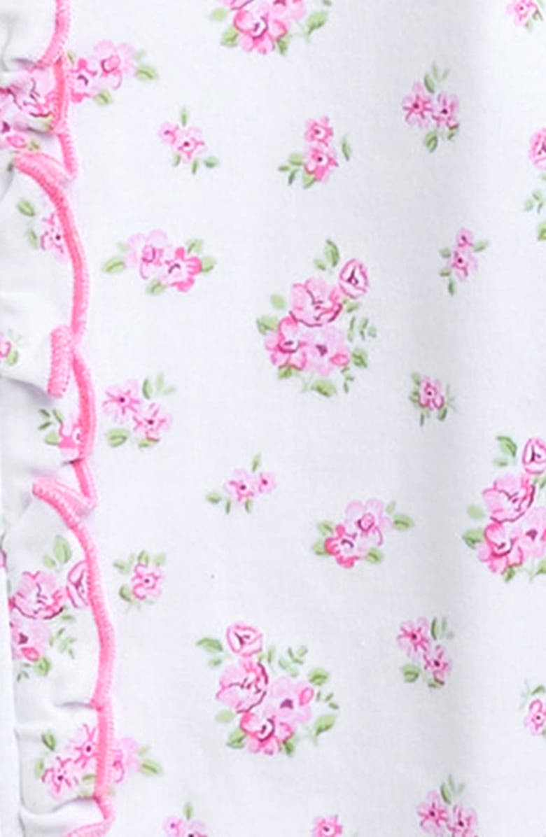 Kissy Kissy Ruffle Pima Cotton Footie, Alternate, color,