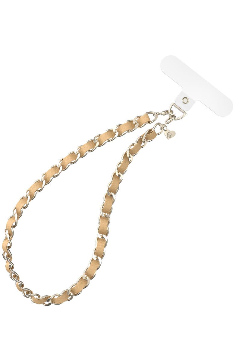 VELVET CAVIAR Phone Charm, Main, color, Beige