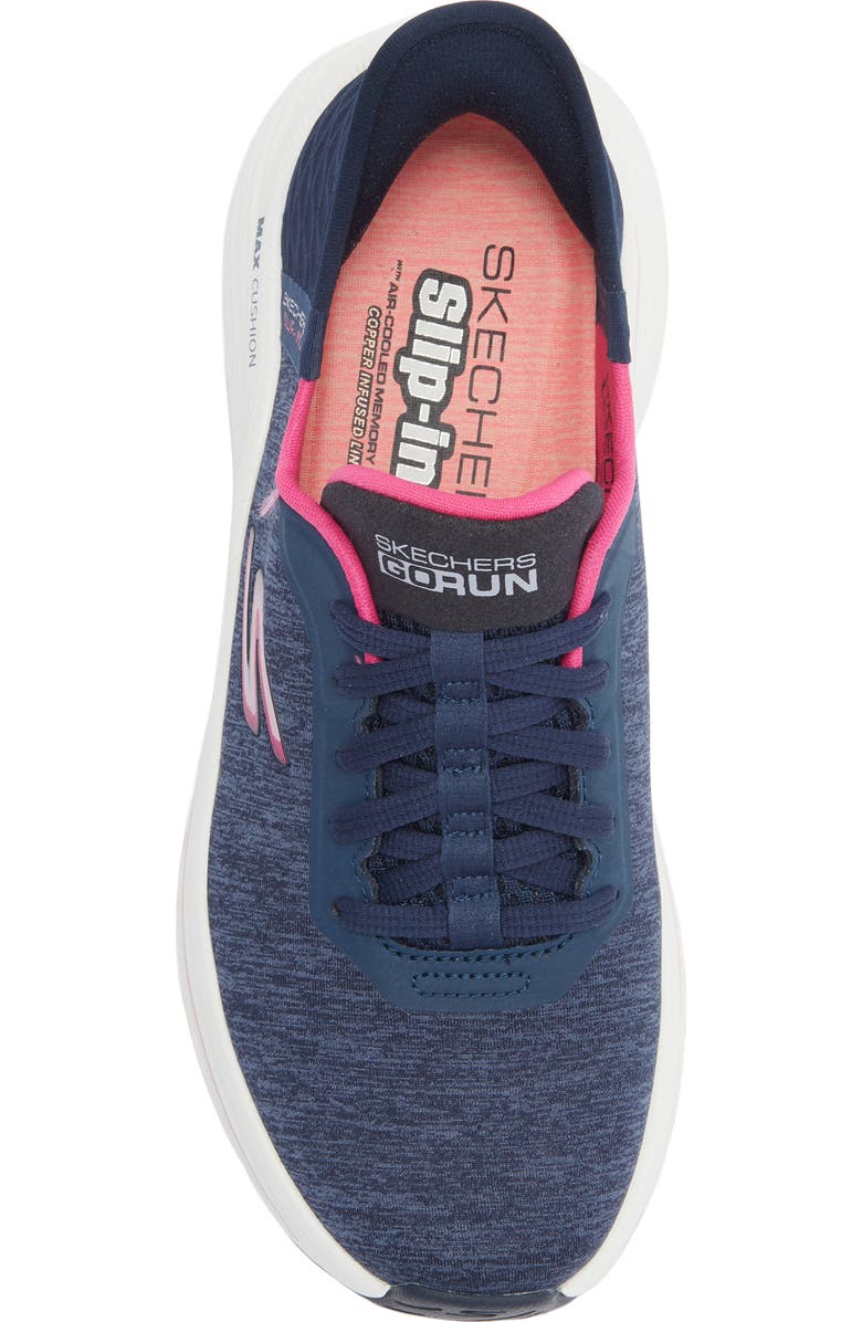 SKECHERS Slip-Ins Mac Cushioning Sneaker, Alternate, color, Navy Pink