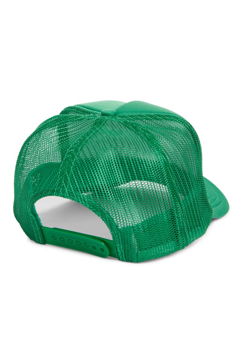 Aloha Patch Trucker Hat, Alternate, color, GREEN