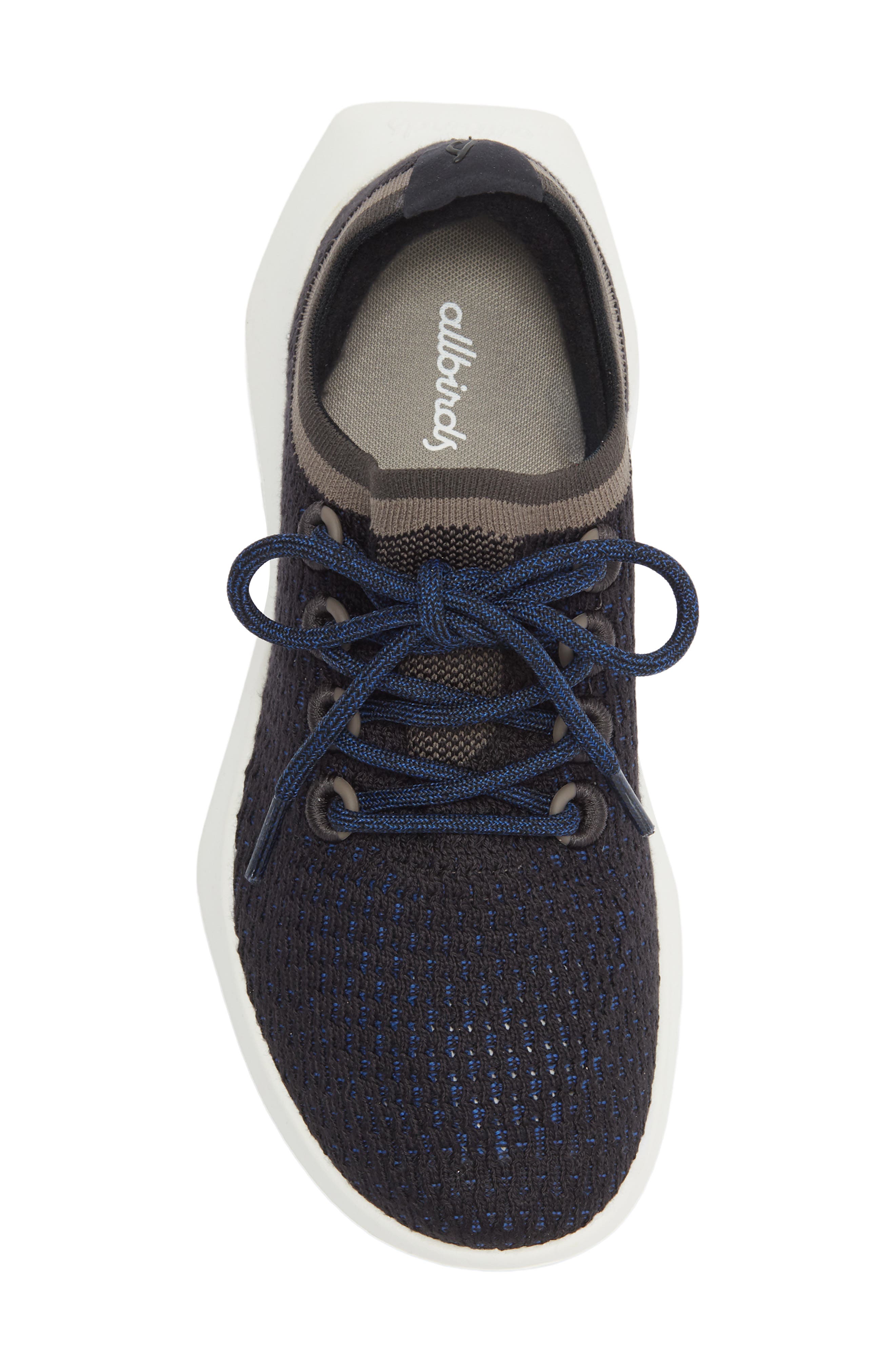 Allbirds Tree Dasher 2 Running Sneaker, Alternate, color, Natural Black/ Royal Blue