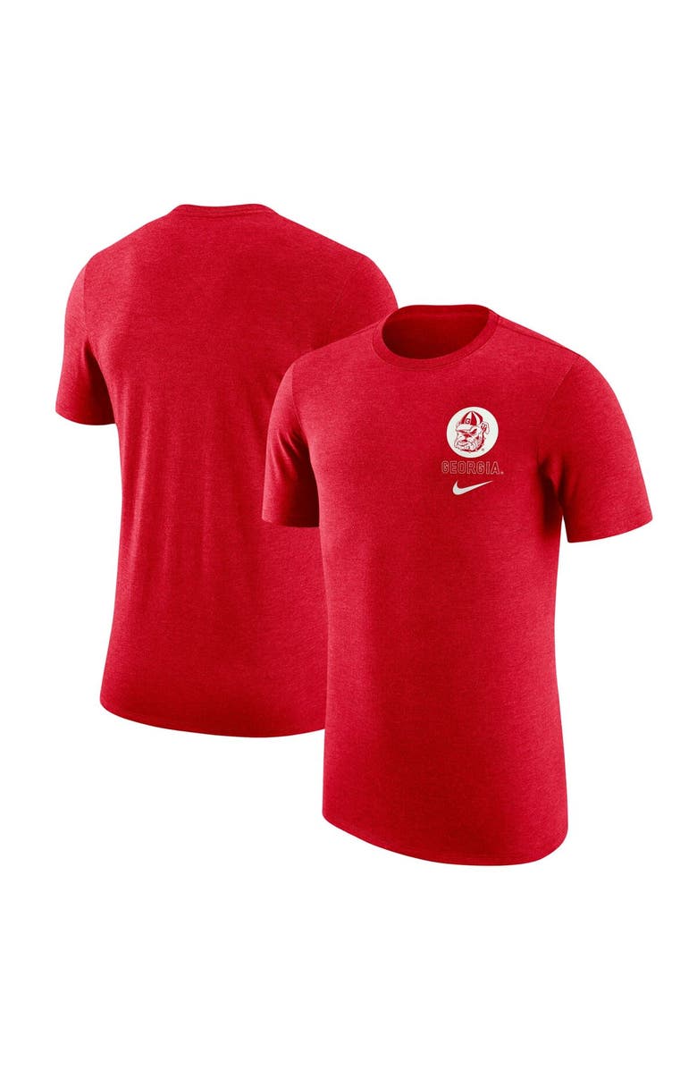 Nike Men's Nike Red Georgia Bulldogs Retro Tri-Blend T-Shirt, Main, color, Red