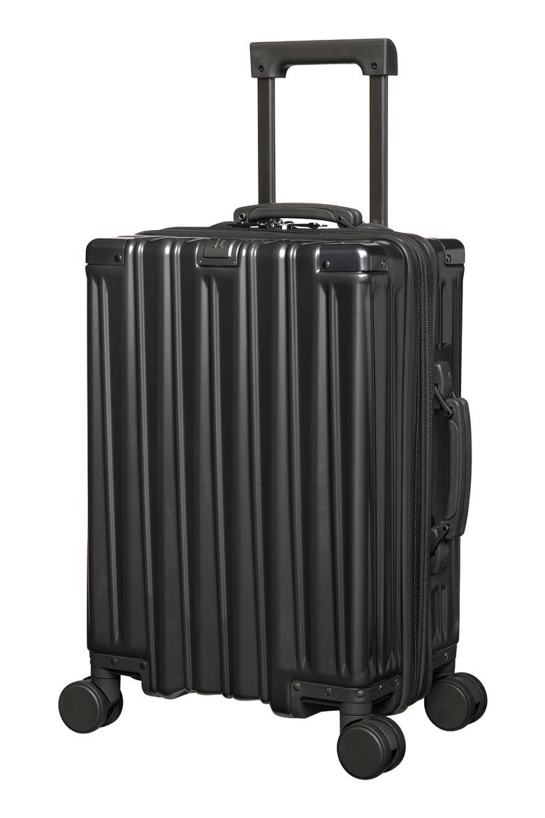 itluggage Fast Track 21-Inch Expandable Hardside Carry-On Spinner Case, Main, color, METALLIC CHARCOAL