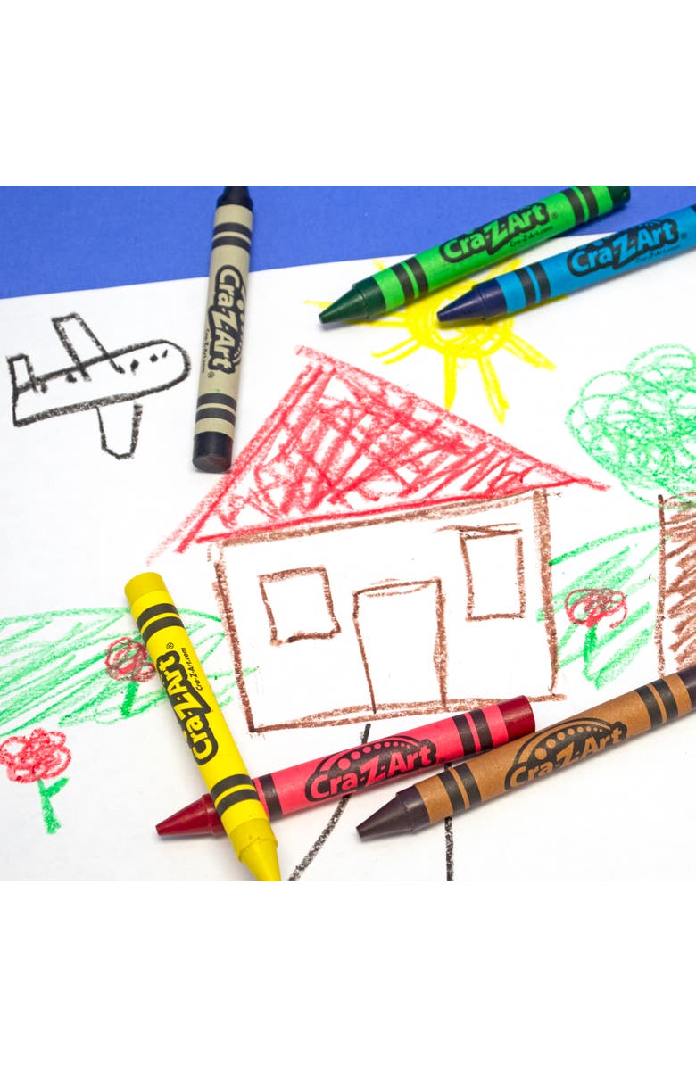 CRA-Z-ART Crazart Classroom Pack Jumbo Crayons 200Pcs, 8 Colors, Toddlers & Kids, Alternate, color, Multicolored