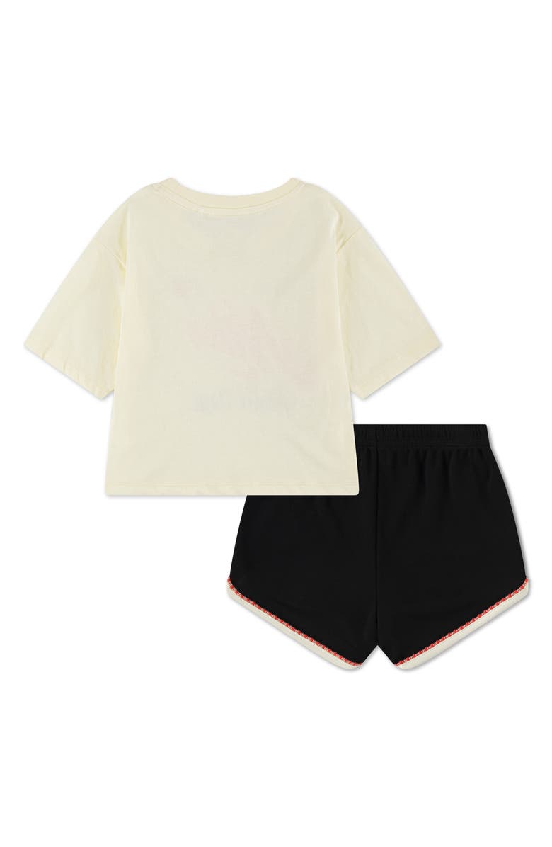 Nike Athletic Department Logo Graphic T-Shirt & Shorts Set, Alternate, color, Black
