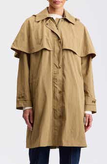 Detachable Cape Water Resistant Raincoat