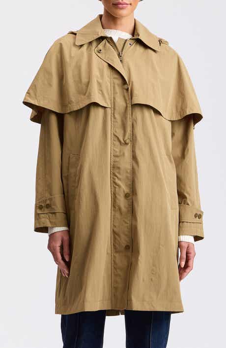 Detachable Cape Water Resistant Raincoat