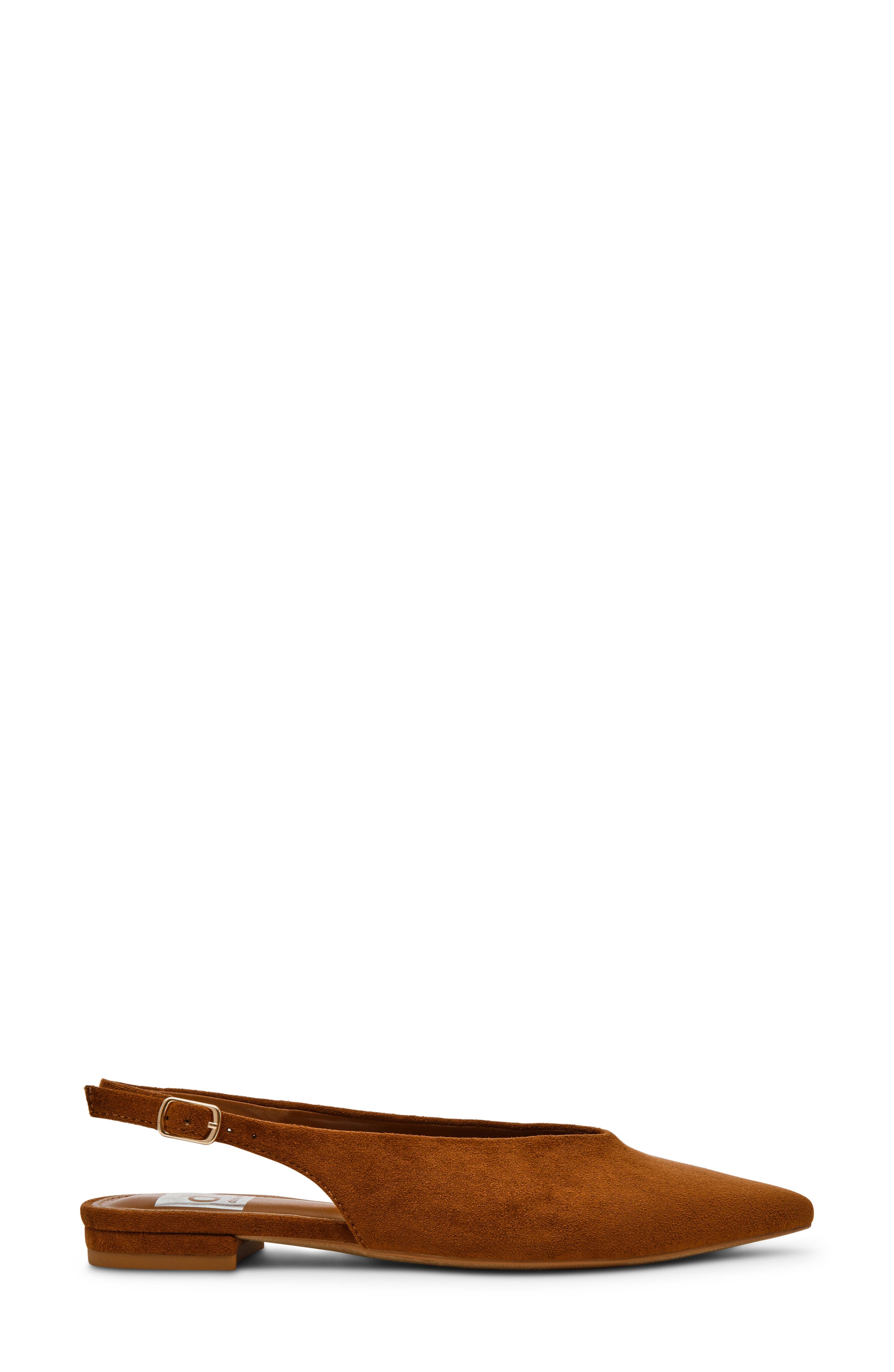 Empress Pointed Toe Slingback Flat, Alternate, color, CHESTNUT