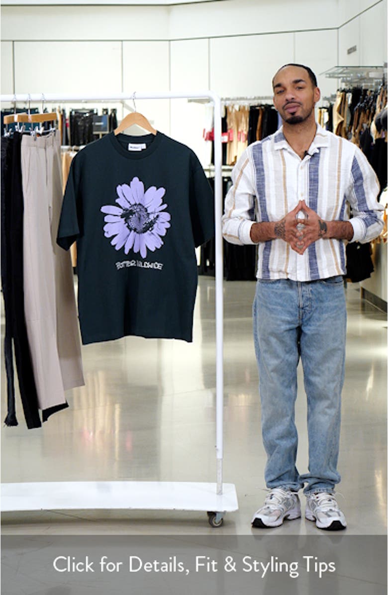 Sunflower Cotton Graphic T-Shirt, sales video thumbnail