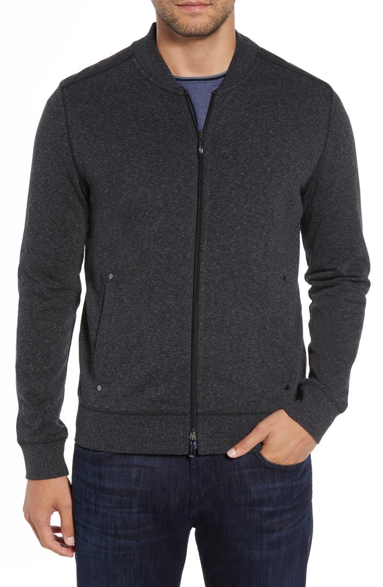 Robert Barakett Front Zip Knit Jacket, Alternate, color, 