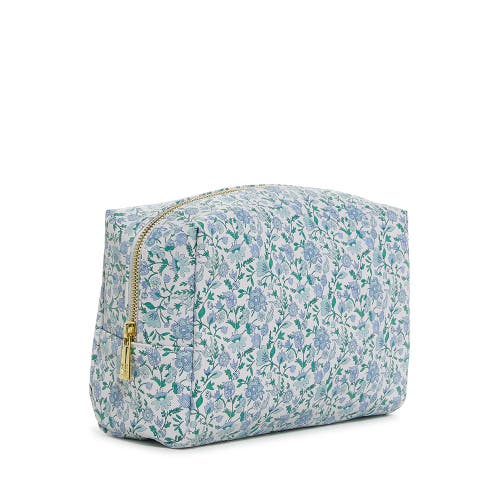 Trvl Design Hamptons Floral Cosmetic Bag In Blue