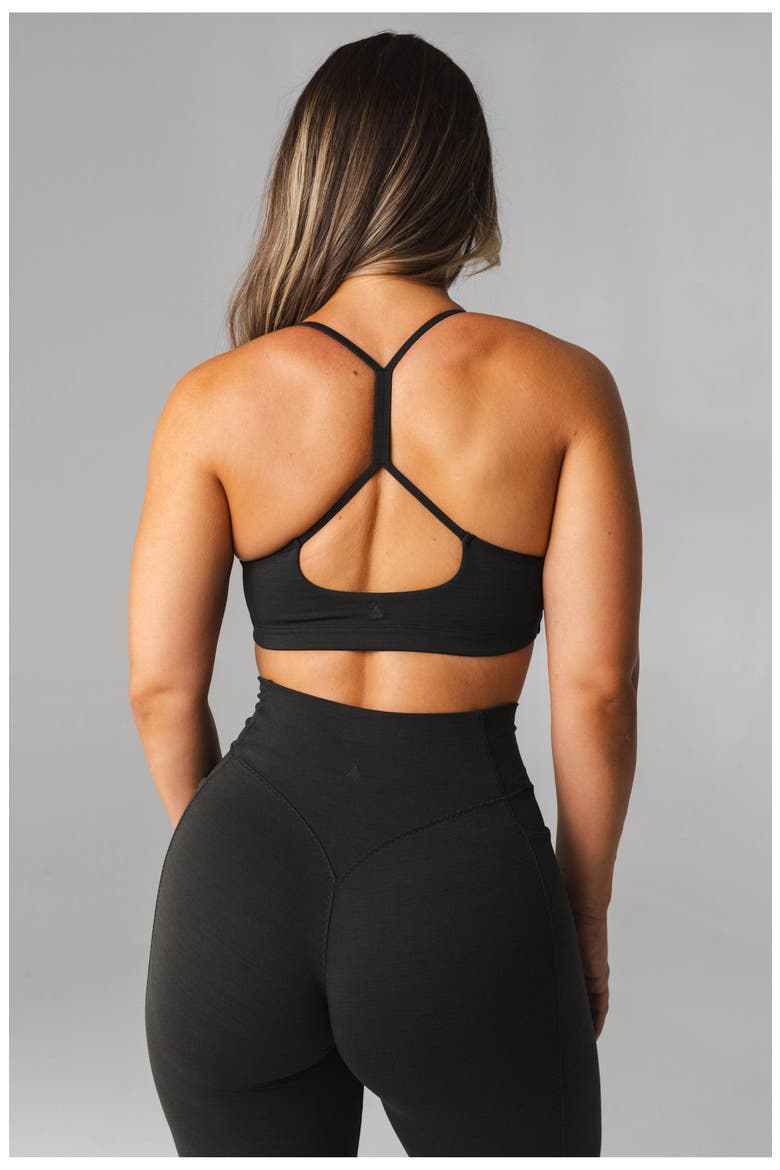 Daydream Stitch Racer Bra, Alternate, color, Midnight Marl