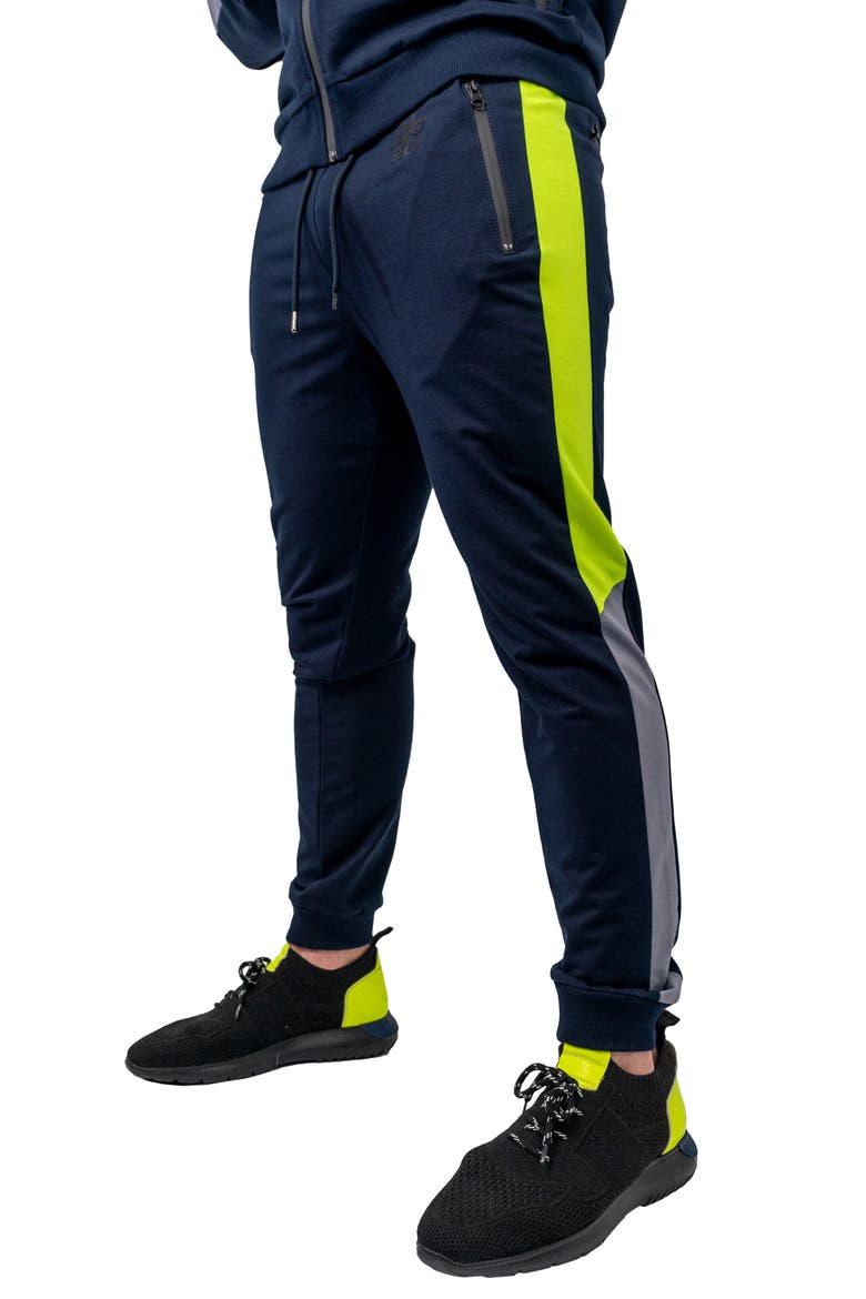 Level Blue Stretch Cotton Joggers, Alternate, color, BLUE