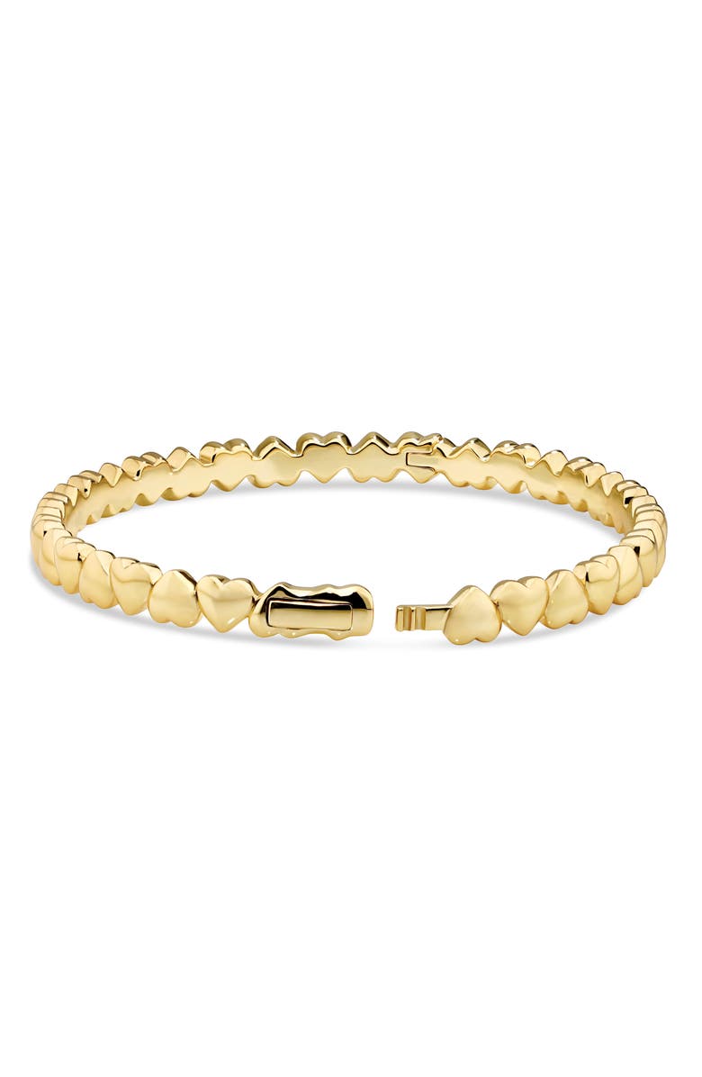 DEVATA Sweetheart Eternity Bangle Bracelet, Alternate, color, Gold