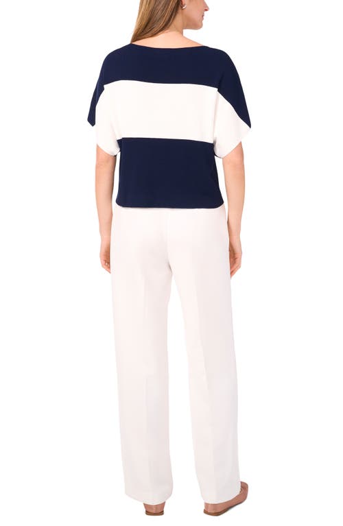 Halogen ® Boat Neck Drop Shoulder Top In Blue