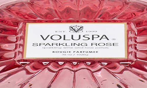 Voluspa Sparkling Rose Three-wick Grande Maison Candle In Pink