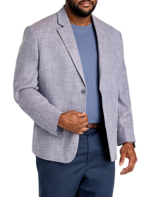Big & Tall Multi Colored Jacket-Relaxer Sport Coat
