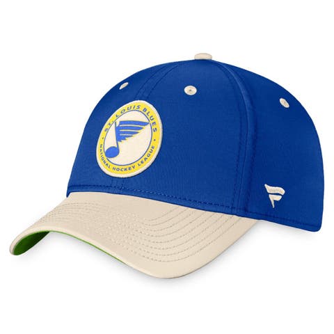 Men's Fanatics Branded Royal/Khaki St. Louis Blues True Classics Retro Flex Hat