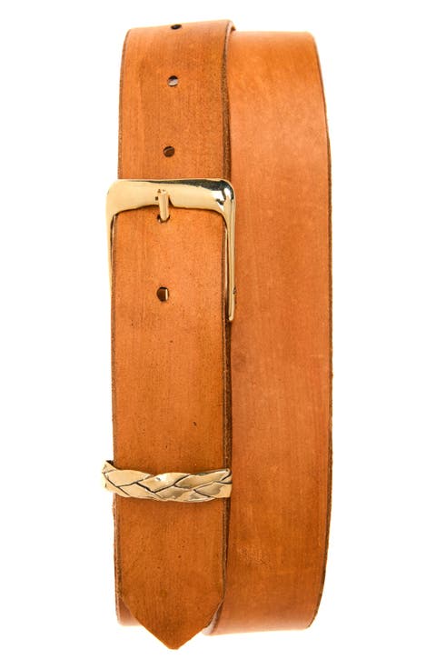 Braided Loop Leather Belt