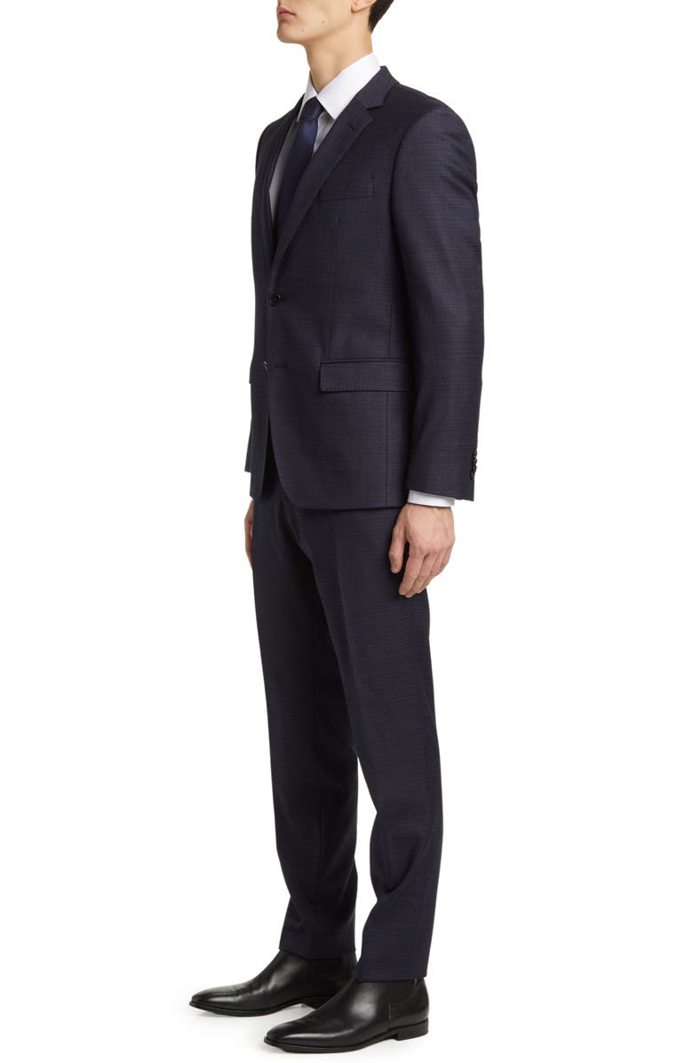 BOSS Huge Stretch Virgin Wool Suit, Alternate, color, 