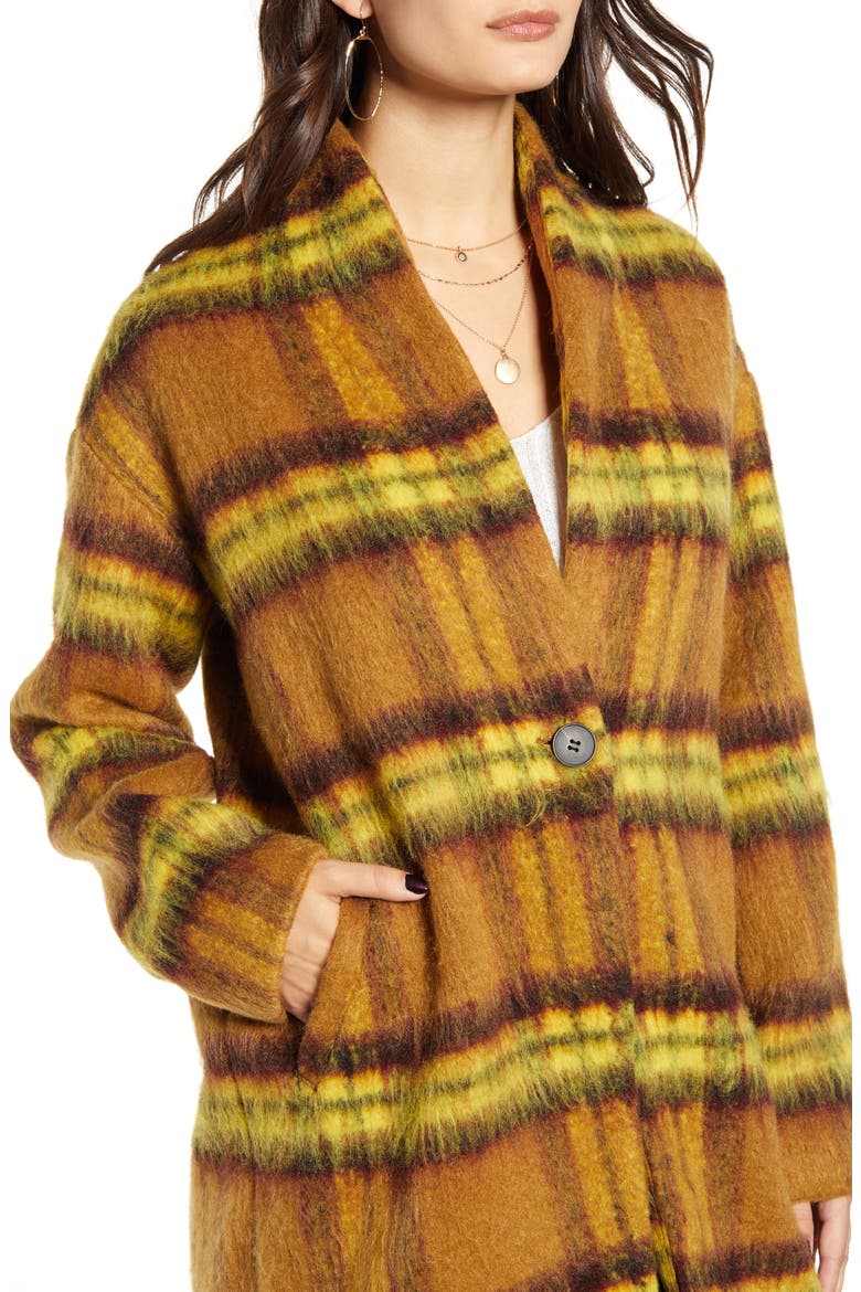 Marigold Plaid Jacket, Alternate, color, MARIGOLD