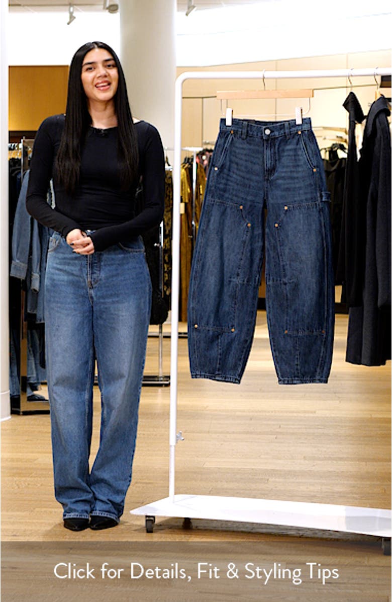 High Waist Barrel Carpenter Jeans, sales video thumbnail