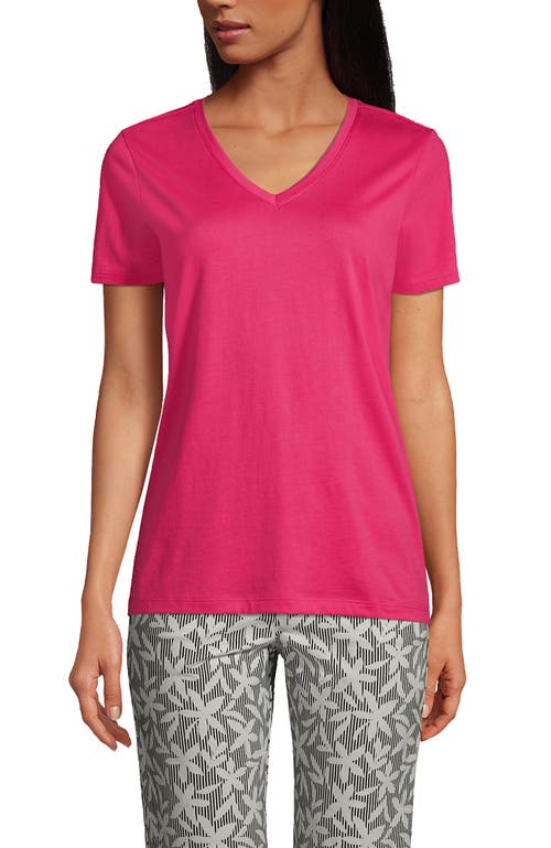 Lands' End Relaxed Supima Cotton V-neck T-shirt